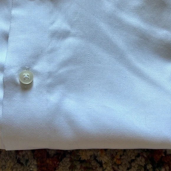 EGARA MENS WHITE NON-IRON COTTON DRESS SHIRT IN SZ XL…100% NON-IRON COTTON…NICE! - Picture 7 of 7
